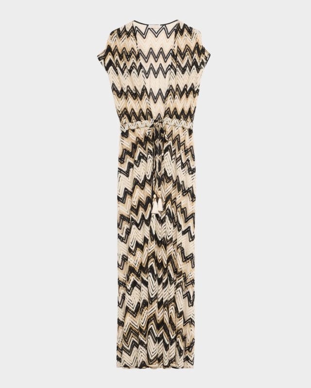 Katherine Chevron Knit Maxi Dress